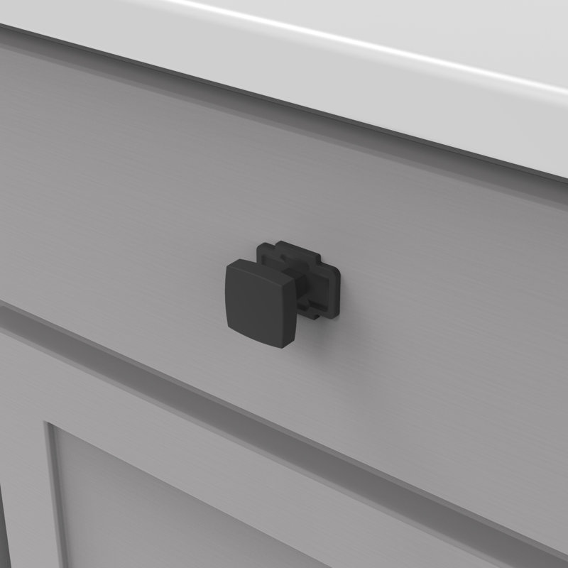 Coventry Knob Backplate, Matte Black