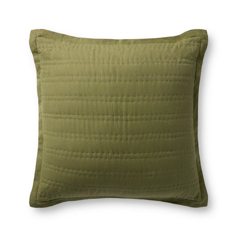 Loloi Accent Pillow Cover, Square 22", Green