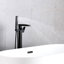 Robinet de baignoire avec douche à main en noir mat - Rouille, inverseur de corrosion inclus, douche moderne facile à installer, bec cascade, matériau