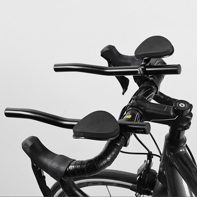 Repose-vélo Cintre en alliage d'aluminium à haute résistance épaisse Coussin d'accoudoir à vélo Poignée de détente pour vélo