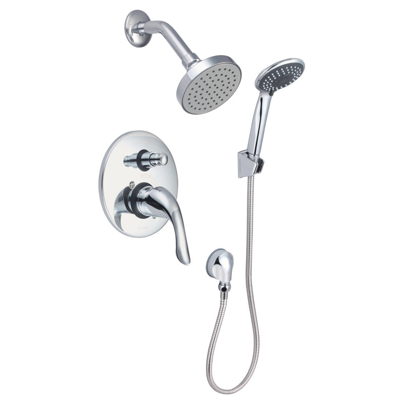 Castille Diverter Shower with Rough in-Valve, Chrome