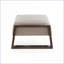 Repose-pieds, beige moderne multifonctionnel | Pieds en bois d'hévéa brun | Structure en bois robuste