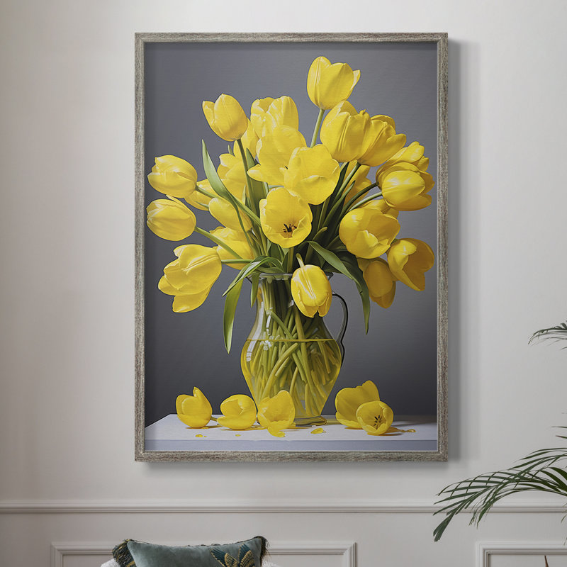 Reproduction encadrée FLORAL Series DCCXCIV - bois massif, H 11 po x l 9 po