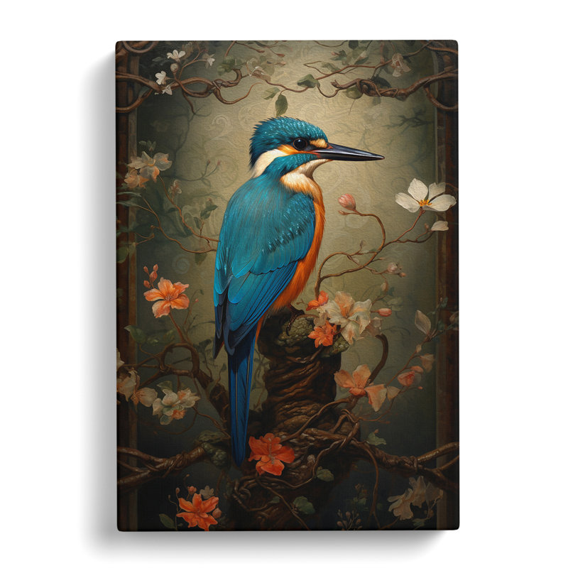 Kingfisher Victorian No.2 - No Frame Print, 76cm H x 50cm W x 3cm D