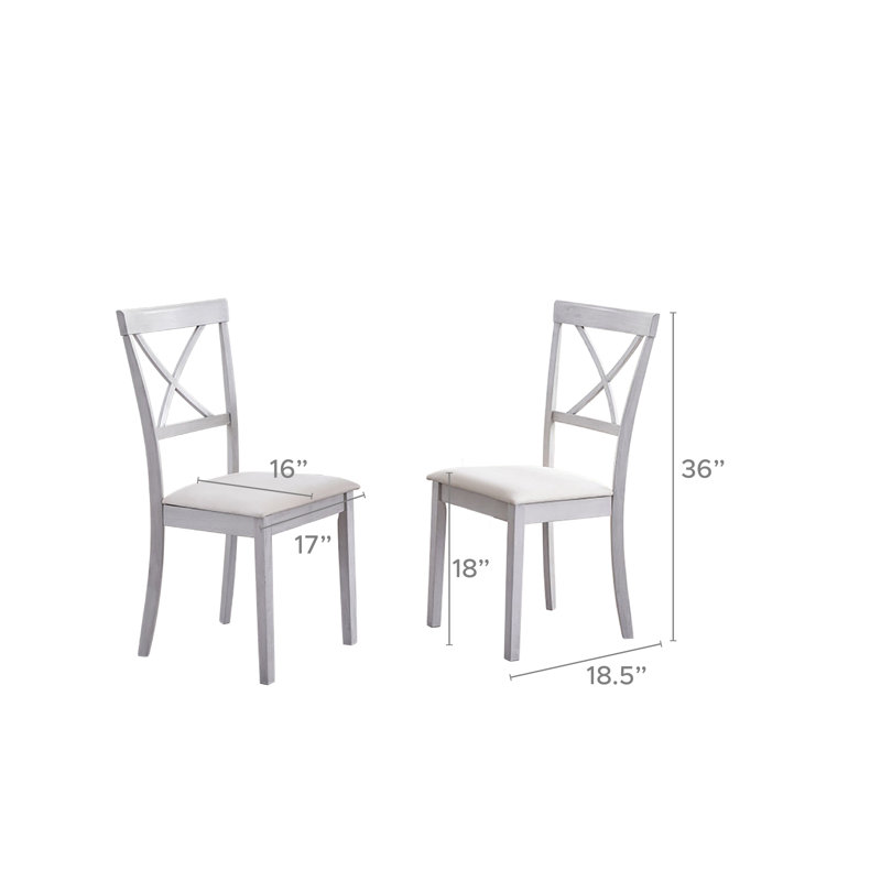 Chaises de salle à manger blanches Beachwood (2 / boîte)