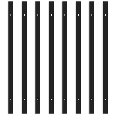 Rail d'éclairage Luxrit 4FT H, système de rail de type H 120V à circuit unique, compatible avec les têtes de rail H standard, rail de rail avec embouts noirs, paquet de 8
