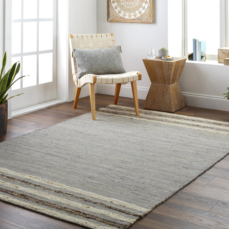 Bowry Area Rug in Gray, Rectangle 2' x 3'