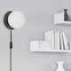Exie Single Light Glass Dimmable Plug-in Wallchiere