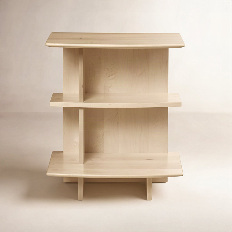 Sarah Solid Wood Nightstand, Autumn Cherry