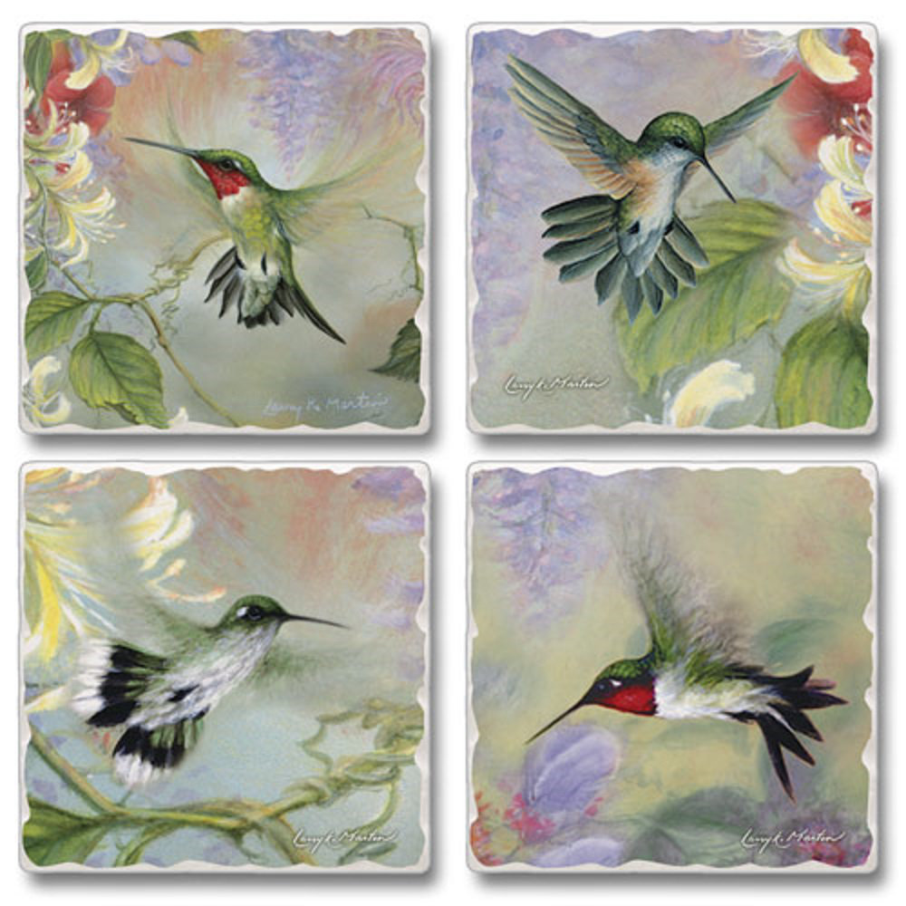 Stoneware Square 4 Piece Coaster Set (Set of 4) August Grove®