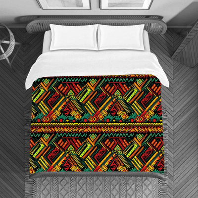 Polyester Geometric Shapes Duvet Cover