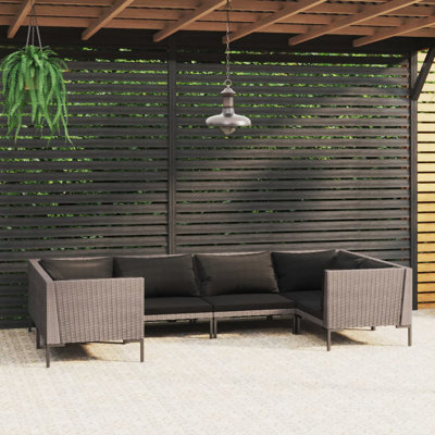 Leeda 280cm Wide Patio Sectional with Cushions