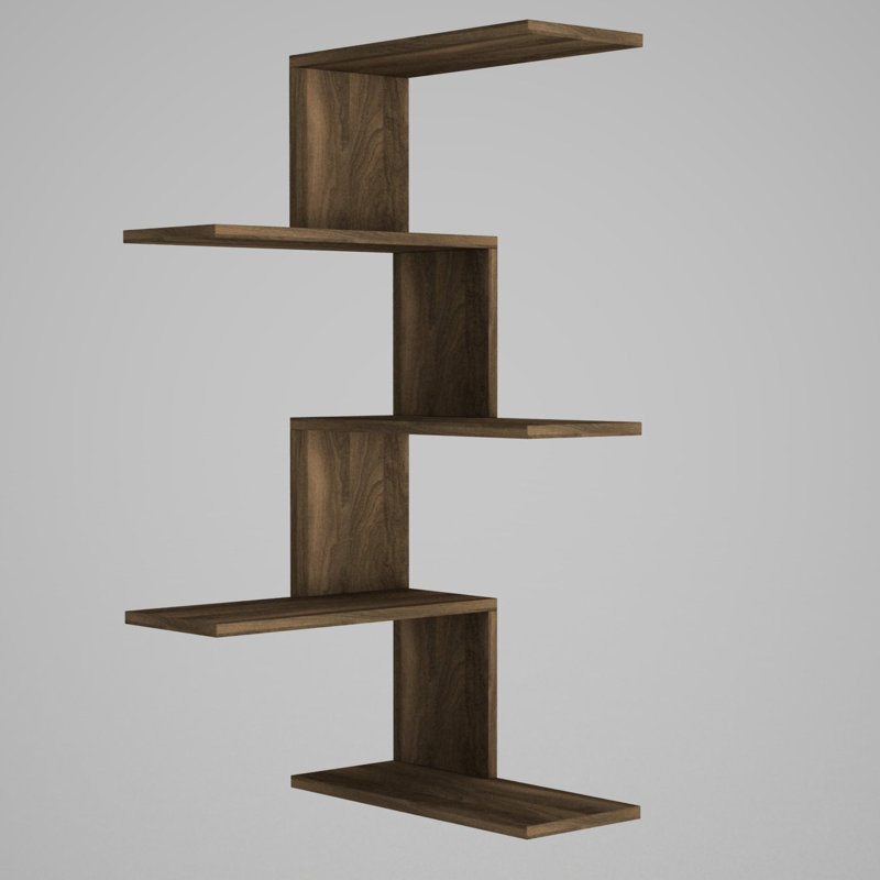 Garnica 5 Piece Accent Shelf, Walnut