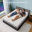 Matelas en mousse viscoélastique gélifiée 12 "pour soulager les maux de dos Certifié Certipur-US-540108059