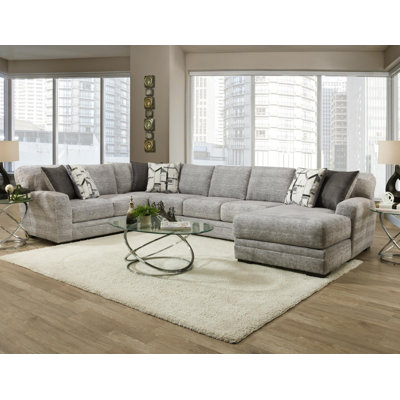 Anachristina Upholstered U-Shaped Sectional Left Hand Facing