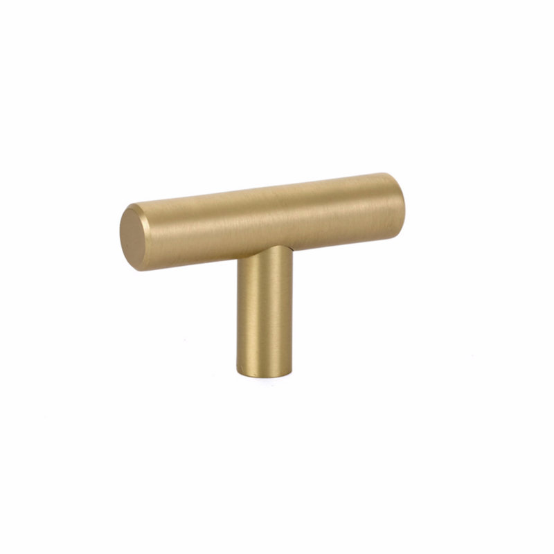 Bar Cabinet T-Knob, Satin Brass