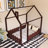 Wood Bed House Bed Frame With Fence-207616643-207616655