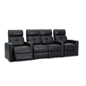 Orren Ellis Upholstered Home Theater Seat with Cup Holder & Reviews ...