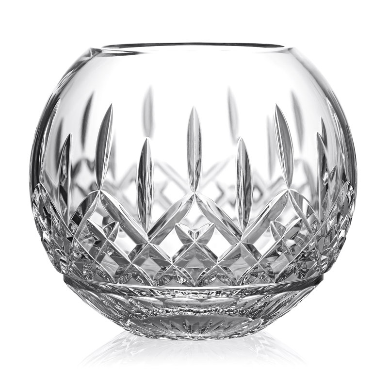 Waterford Lismore Rose Bowl 6in, 7.01" H x 8.07" W x 8.07" D