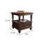 Table basse en bois massif European Modern