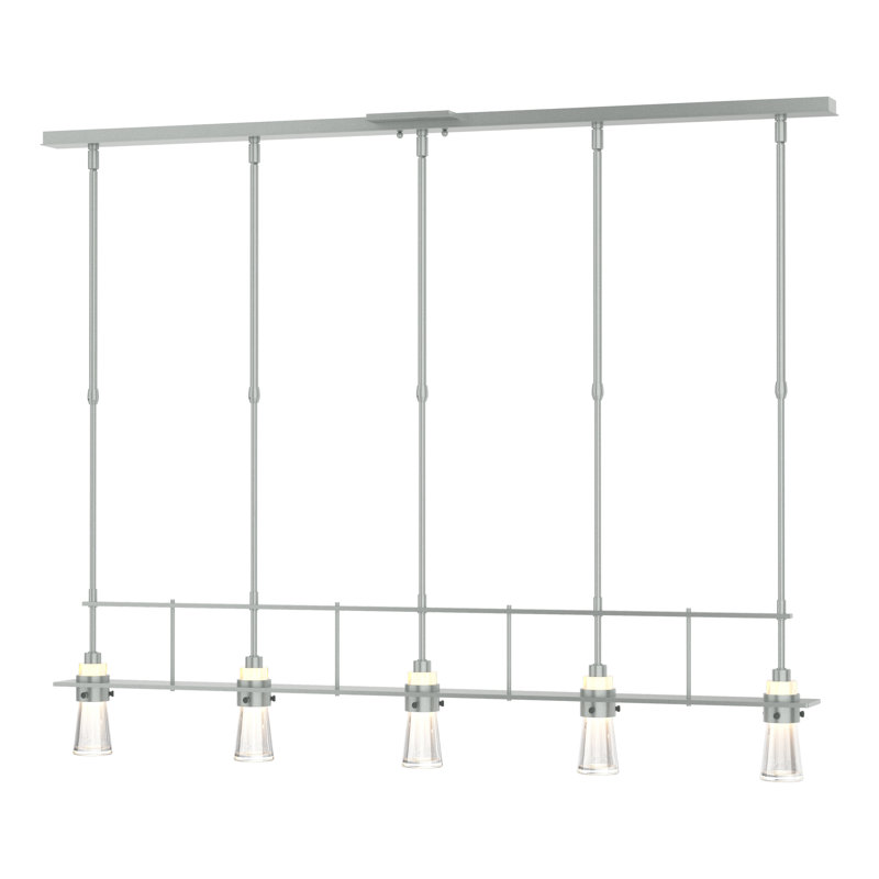 Erlenmeyer 5 - Light Kitchen Island Pendant, Vintage Platinum