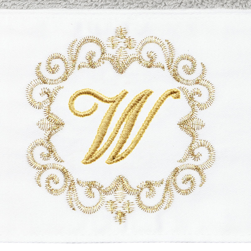 Winston Porter 100% Turkish Cotton MONICA 2PC Embellished Hand Towel Set, W