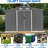 10X8 FT Outdoor Storage Shed,  Metal Foundation & Lockable Doors, Tool Shed For Garden, Patio, Backyard, Lawn-121491837-121491831