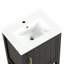 Meuble-lavabo de 20 po avec lavabo, armoire de salle de bain avec porte à fermeture douce, support de rangement et tablette ouverte-114497885