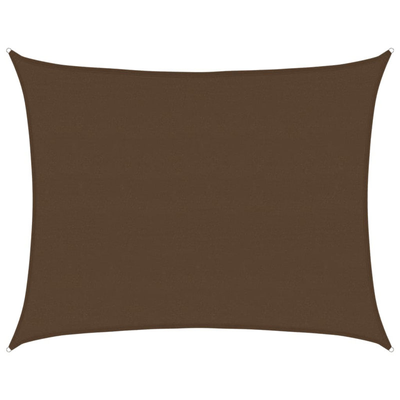 Stodola Rectangular Shade Sail, Brown,  8m W x 6m D