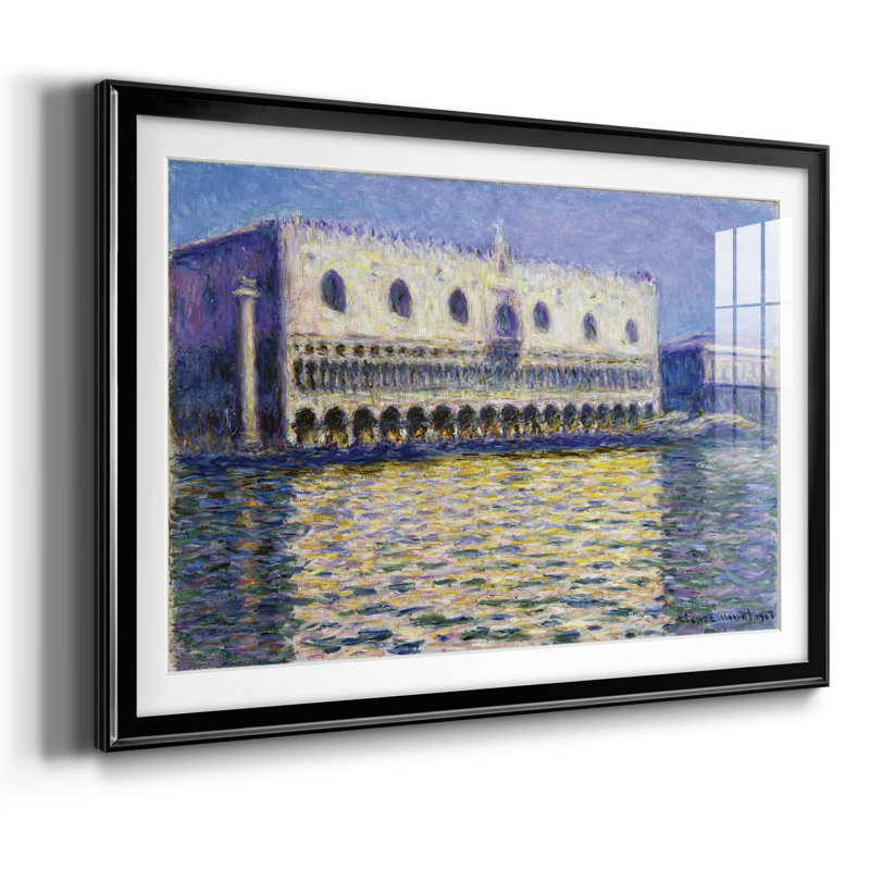 Monet, impression sur papier encadrée, Noir, H 15 po x l 21 po x P 1,5 po