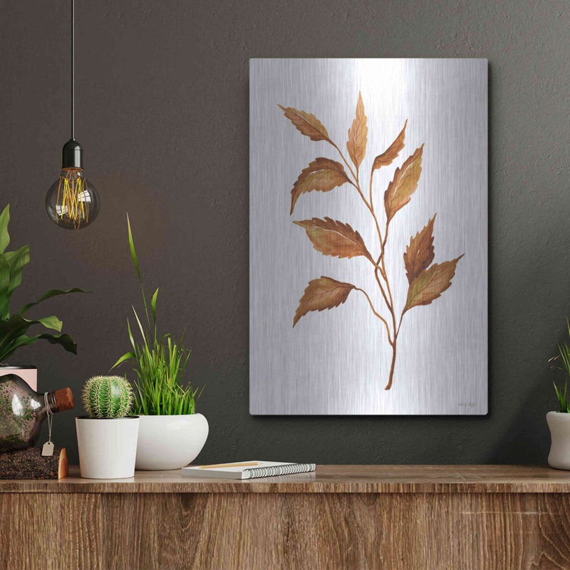 «Fall Leaf Stem IV» par Cindy Jacobs, H 16 po x l 12 po