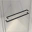 Porte de douche coulissante double sans cadre, verre trempé clair de 5/16 po (8 mm), couche épaisse facile à nettoyer-122115066