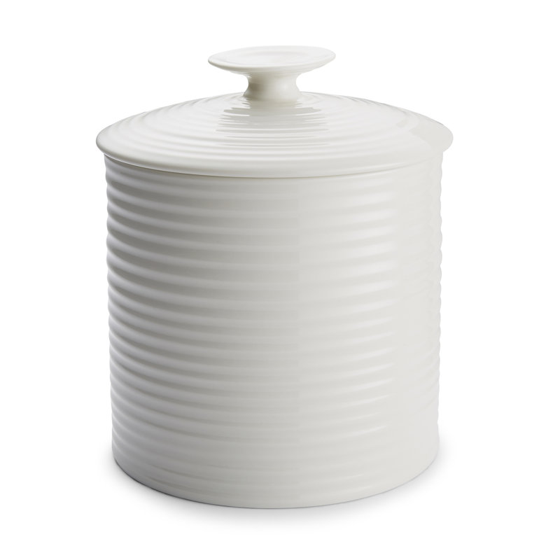 Sophie Conran, White - Storage Jar, 20cm H x 16.6cm W x 16.6cm D