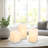 Battery Operated Multifunction Wax LED Candles, Square - 3 Count