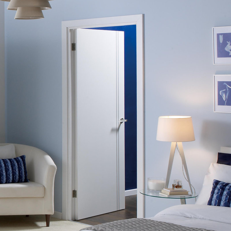 Sierra Blanco Prefinished White Internal Fire Door, 198.1 cm H x 76.2 cm W x 4.4 cm D