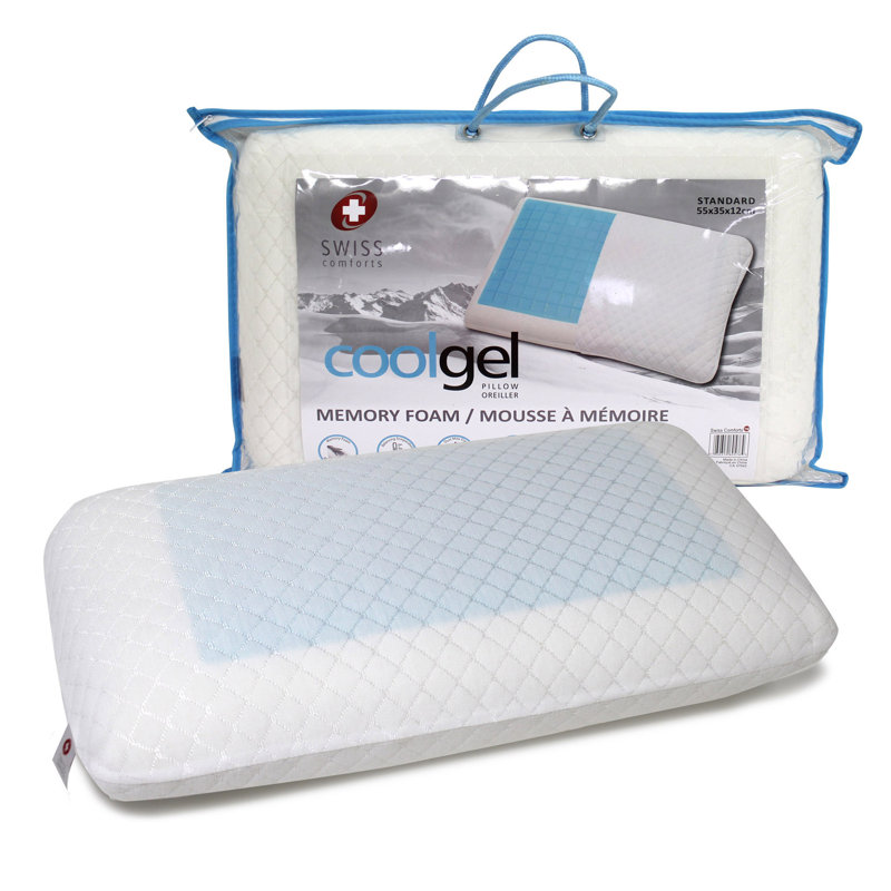Oreiller rafraîchissant en mousse viscoélastique imprégnée de gel
