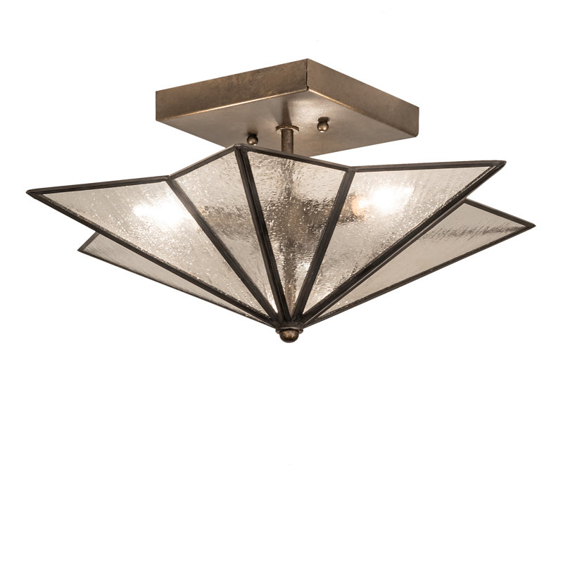 16" Wide Star Semi-Flushmount