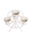 Plant Stand CROWBERRY 43 cm Metal Off-White