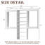 Système de garde-robe modulaire, conception polyvalente et personnalisable pour un rangement et une organisation efficaces-124865280