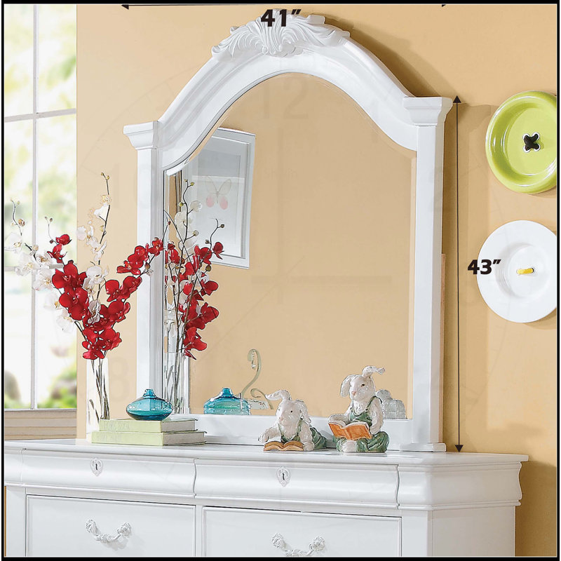 Estrella White Finish Mirror