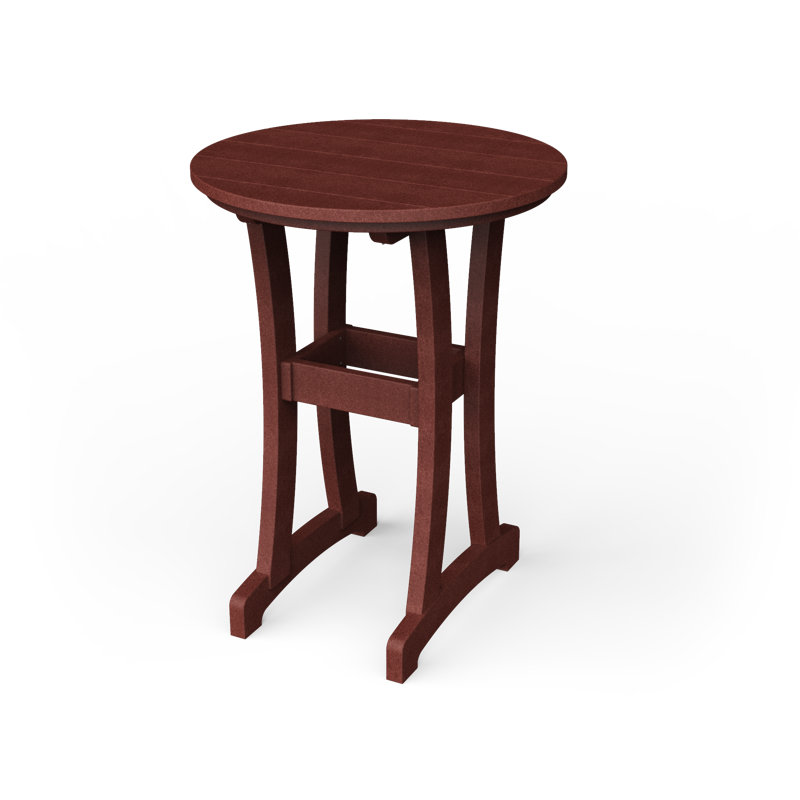 Table de bar Stella, H 30 po x l 30 po x P 30 po, Bois de cerisier