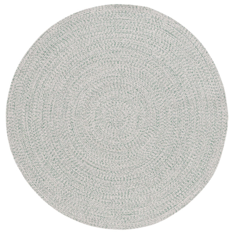 Margaree Braided Hand Woven Performance Machine Washable Abstract Rug, Round 6'