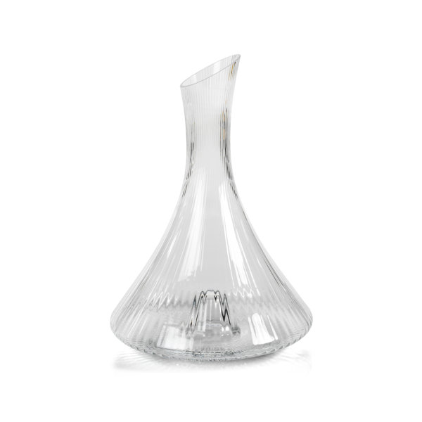 Ivy Bronx Malvena Fluted Flask Glass Decanter | Wayfair Malvena Fluted Flask Glass Decanter