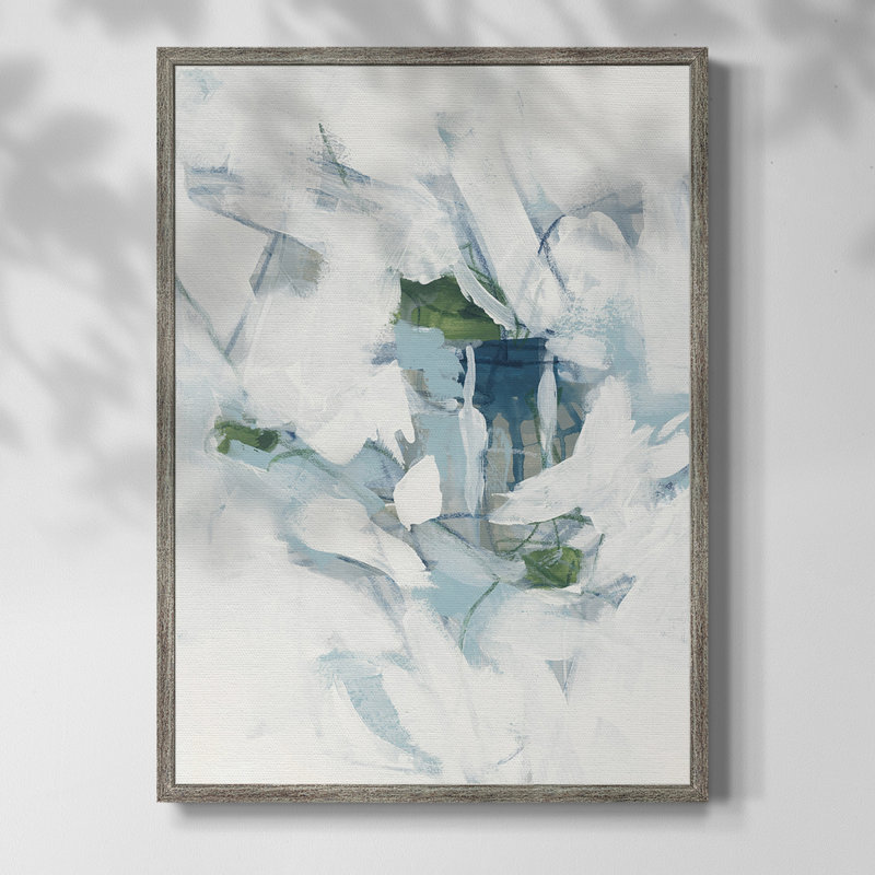 Ice Cavern III, reproduction encadrée - bois massif, H 11 po x l 9 po