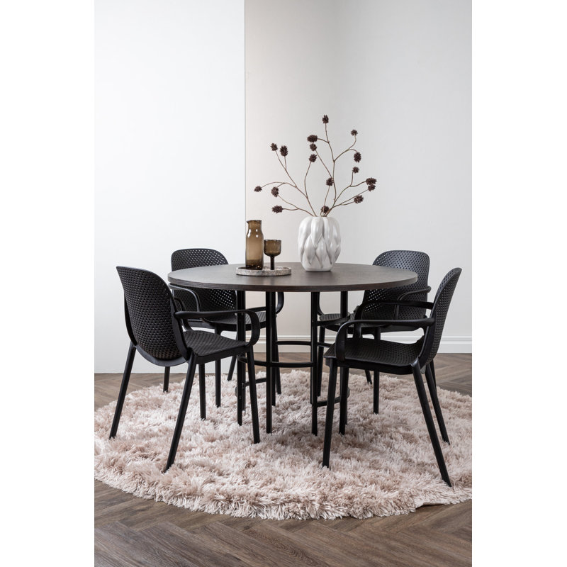 Cantrell 4 - Person Dining Set, Brown