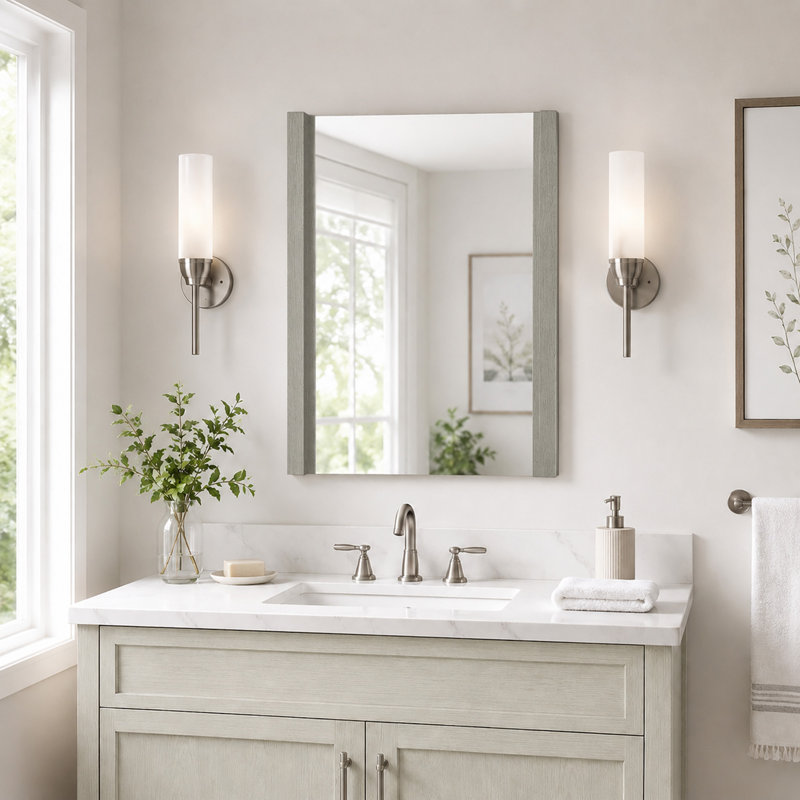 Miroir décoratif moderne & Greenbriar, H 31,5 po x l 24 po x P 1,5 po
