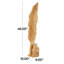 Sculpture en bois de teck brun