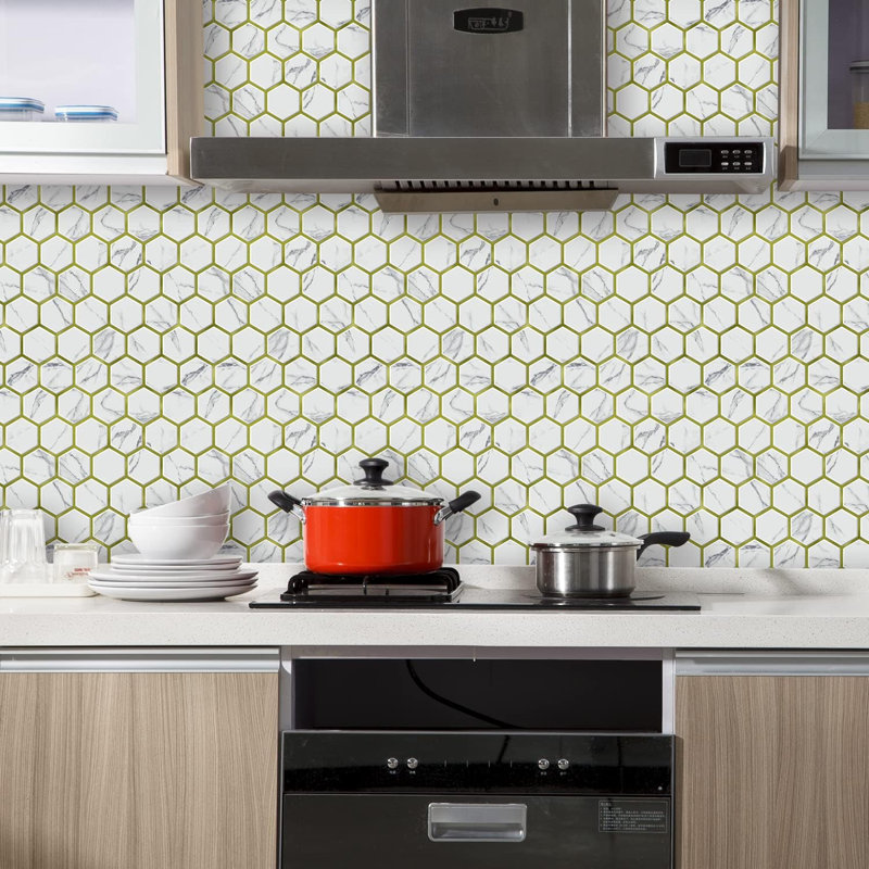 Carreau de dosseret hexagonal brillant Vamos Tile