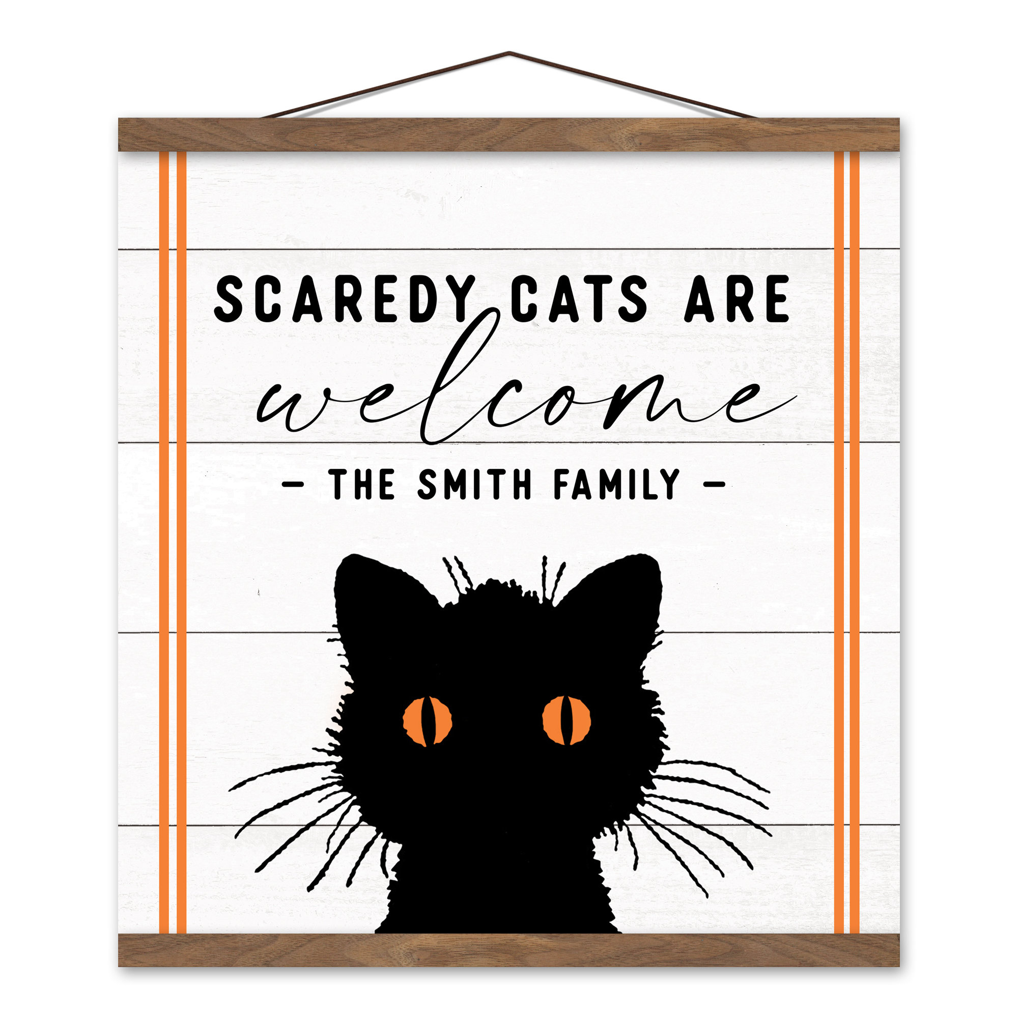 Scaredy Cats Welcome Sign. 