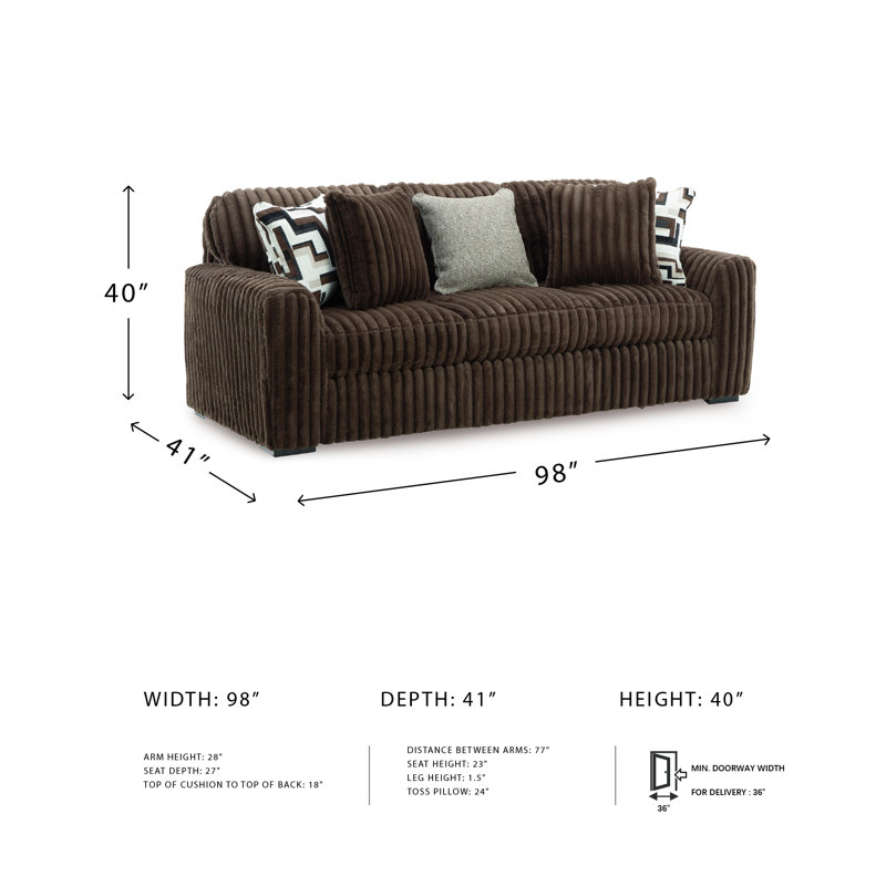 Midnight-Madness Sofa, Brown